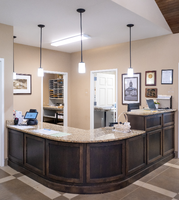 Reception area at Murphy Rehabilitation & Nursing